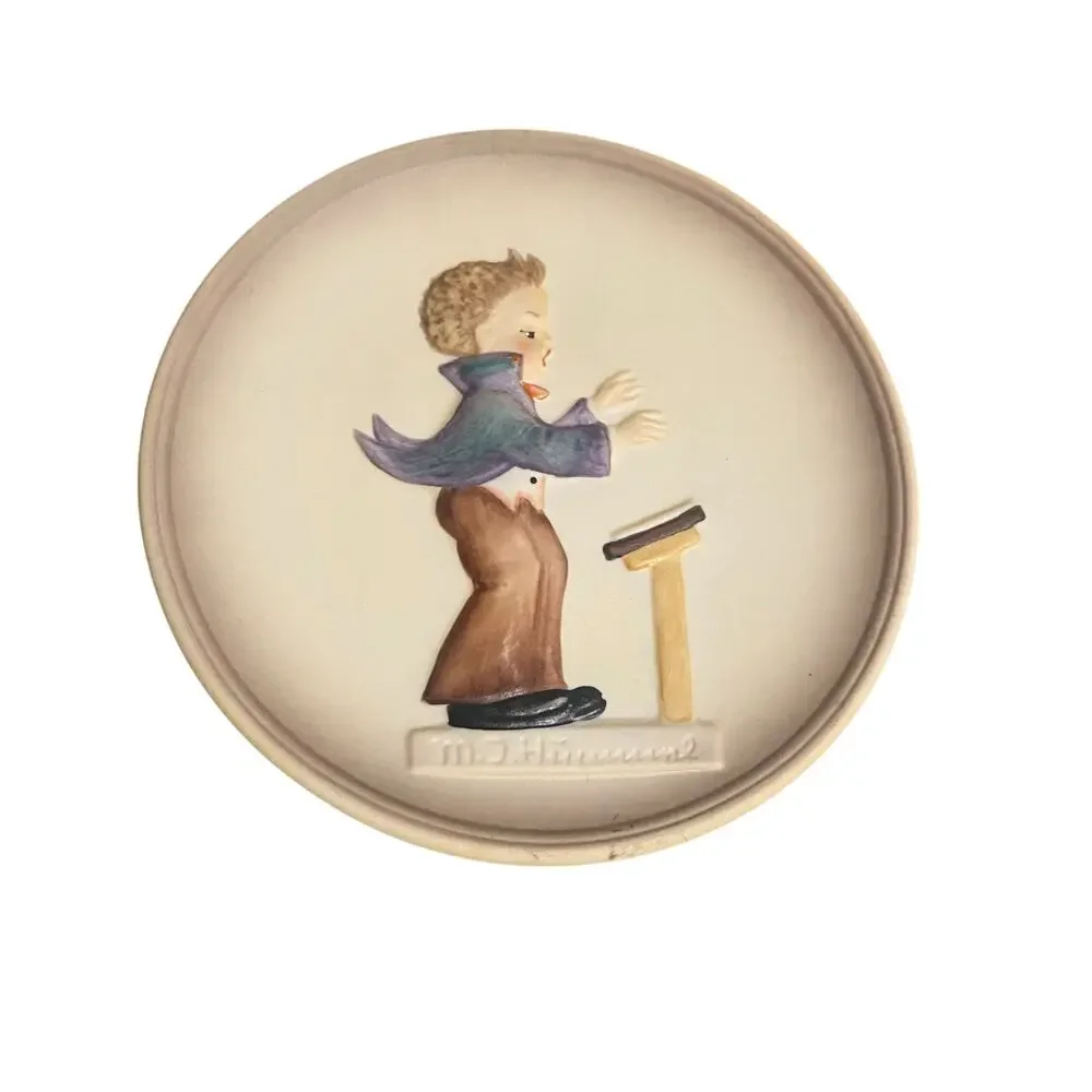 Goebel Vintage Mini Porcelain Plate 1984-1987 “Little Music Makers”  Conductor